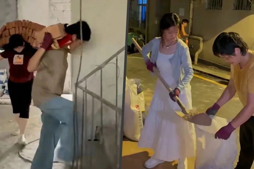 Guangdong Gaokao Student Hauls Bricks with Mother to Fund Tuition