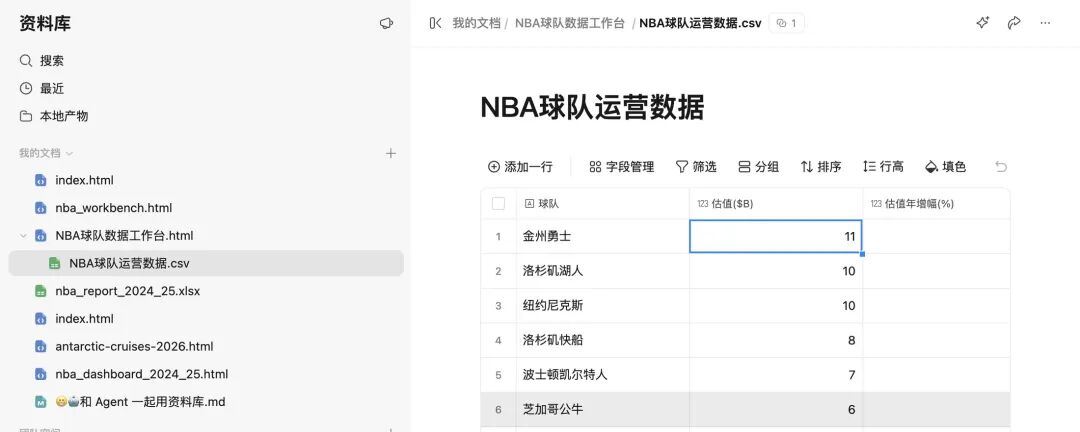 CSV在资料库里就是一张能筛能分组的表