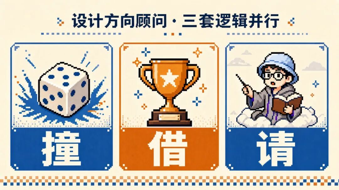 三套逻辑：撞/借/请