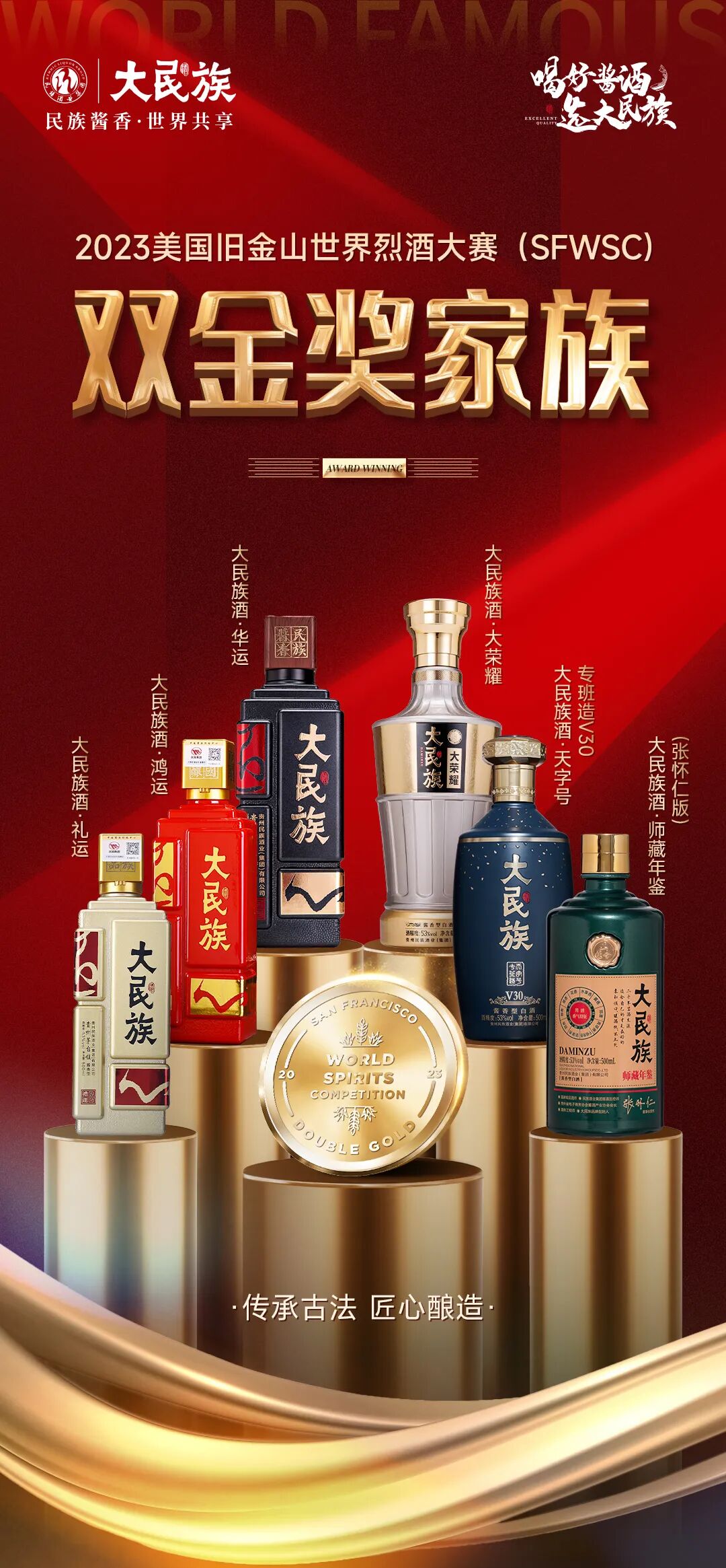 斩获sfwsc12项大奖,大民族酒的高品质再获世界认可!-大民族官方网站