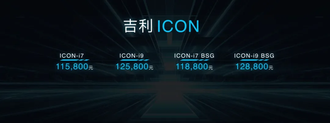 吉利ICON正式上市 售价11.58万-12.88万元