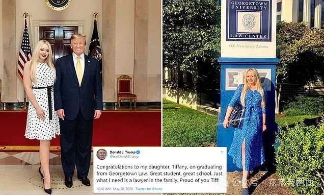 President Donald Trump congratulates Tiffany on Georgetown Law graduation |  Daily Mail Online