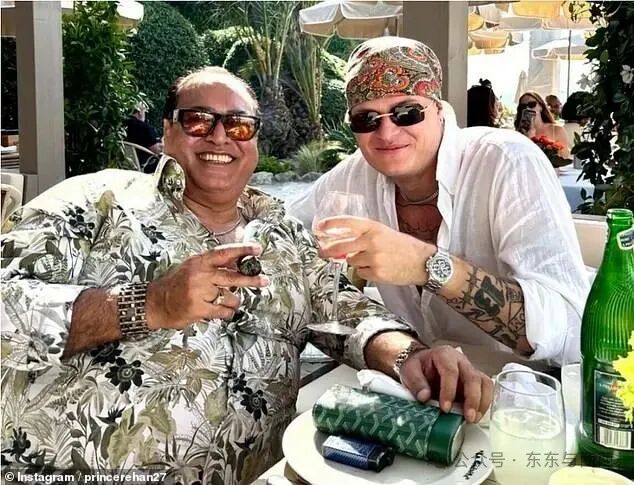 Marius Borg H&oslash;iby partied with businessman Rehan Syed, who lives a lavish lifestyle full of attractive women, cigars, fast boats and cars, as seen on his Instagram account