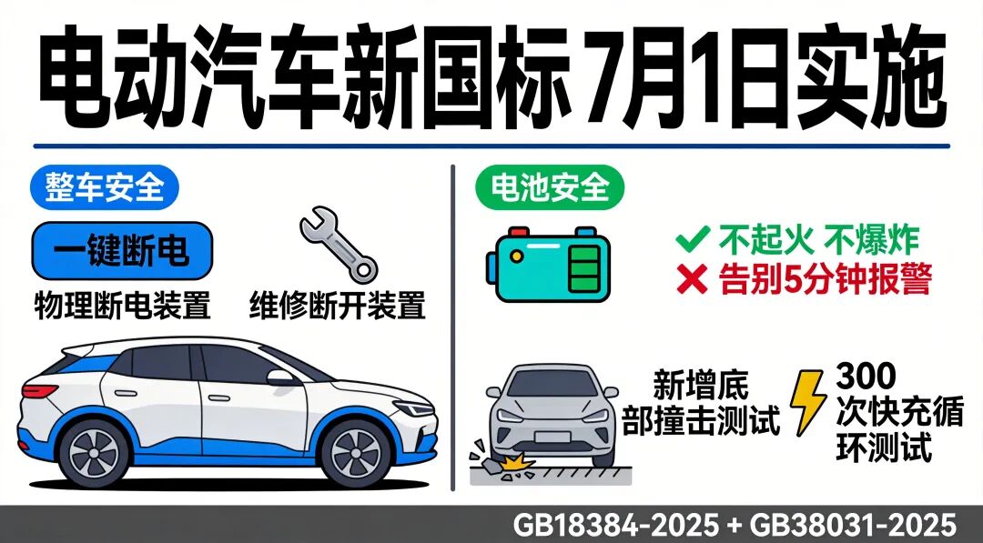 电动汽车新国标核心变化总览