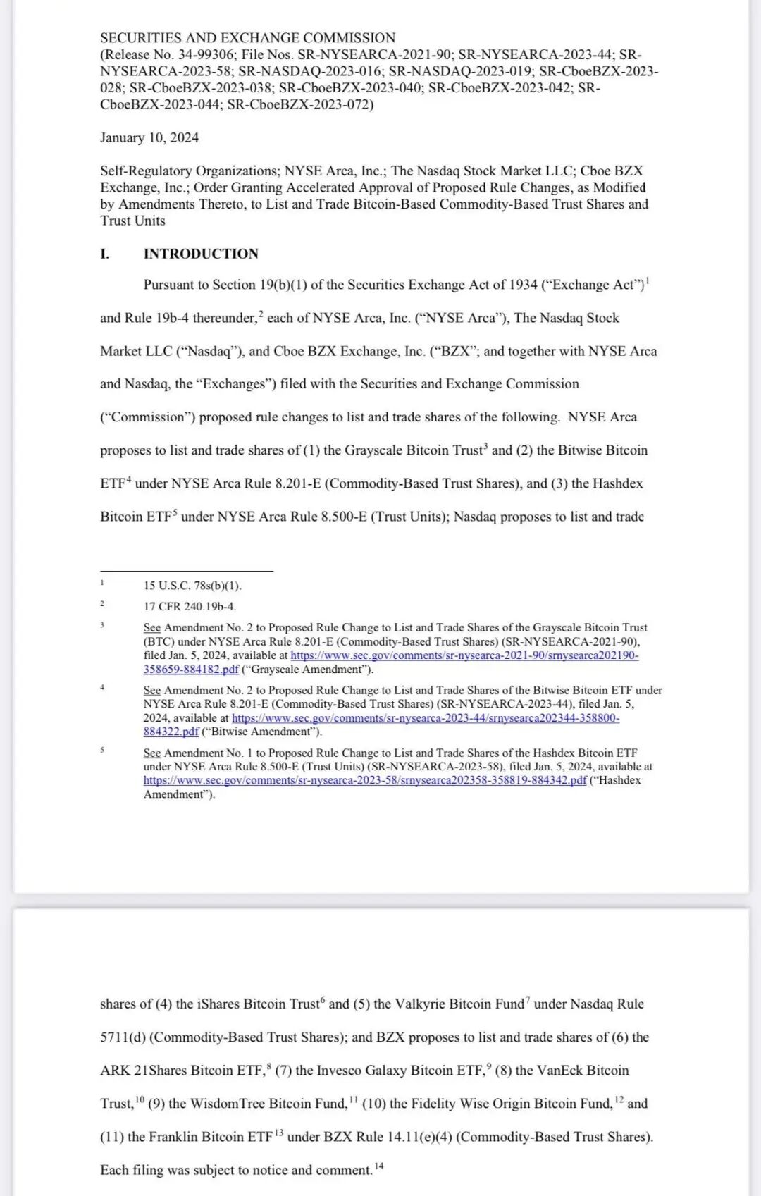 比特币里程碑：11只比特币现货ETF获批上市！比特币由跌转涨，涨超1%