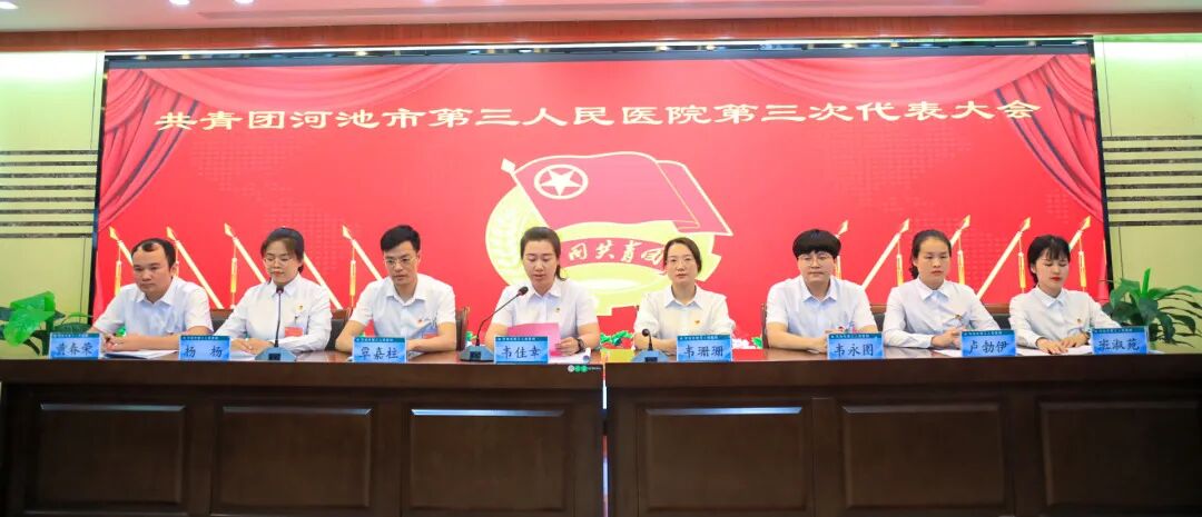 【团委】河池市三医院顺利召开了第三次团员代表大会