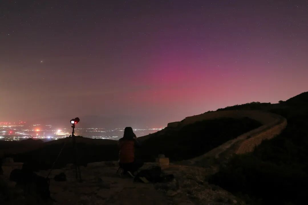北京又看到极光了！