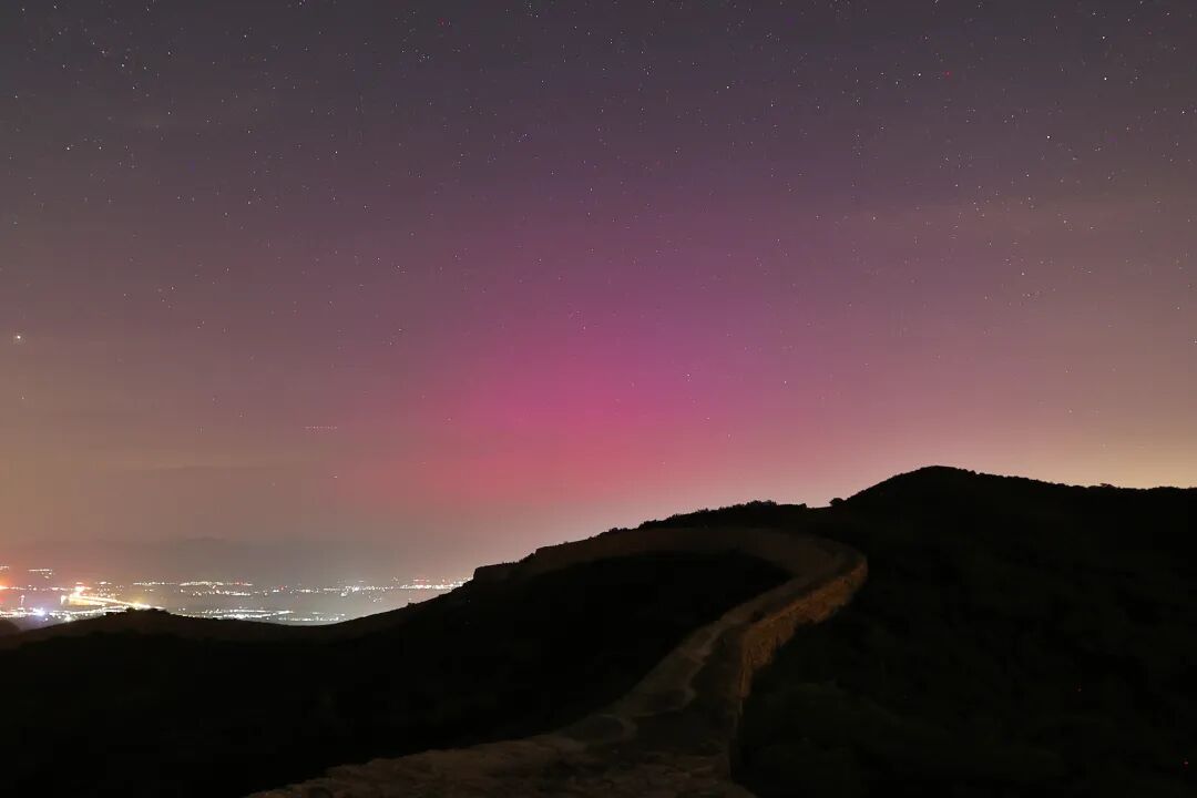北京又看到极光了！