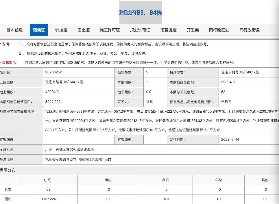 涉及B3、B4栋！龙狮璟珑府63套住宅房源获批入市