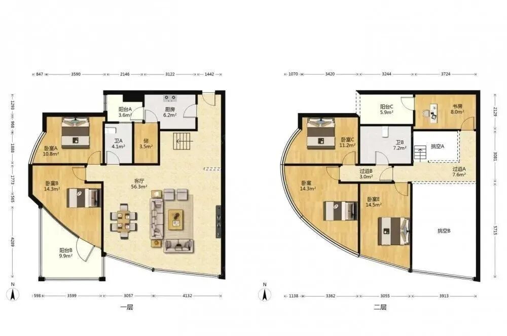 天河北二手房出售，中怡城市花园，235平，2480万！