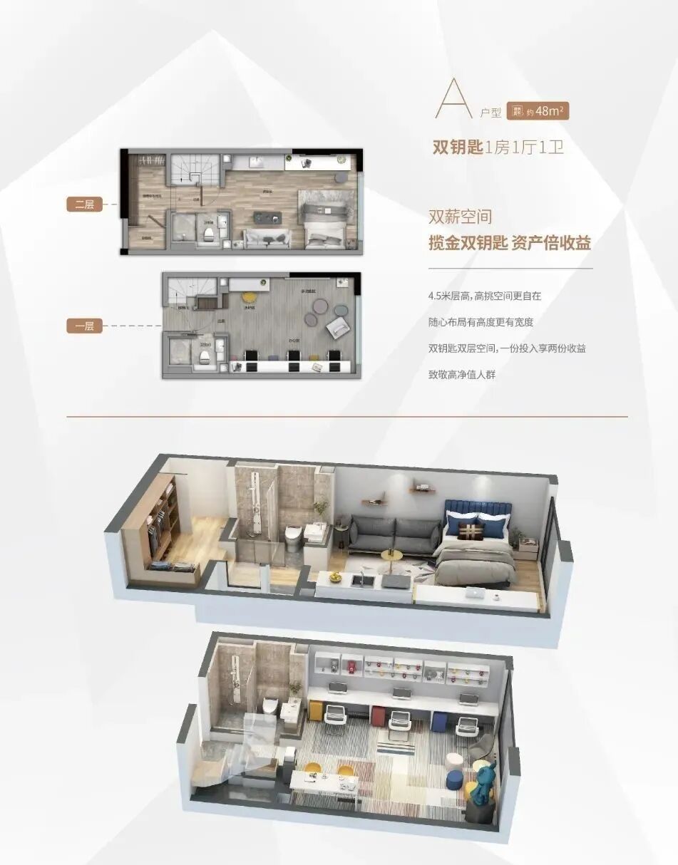 海珠双*，华新方圆333建面约33-58㎡！