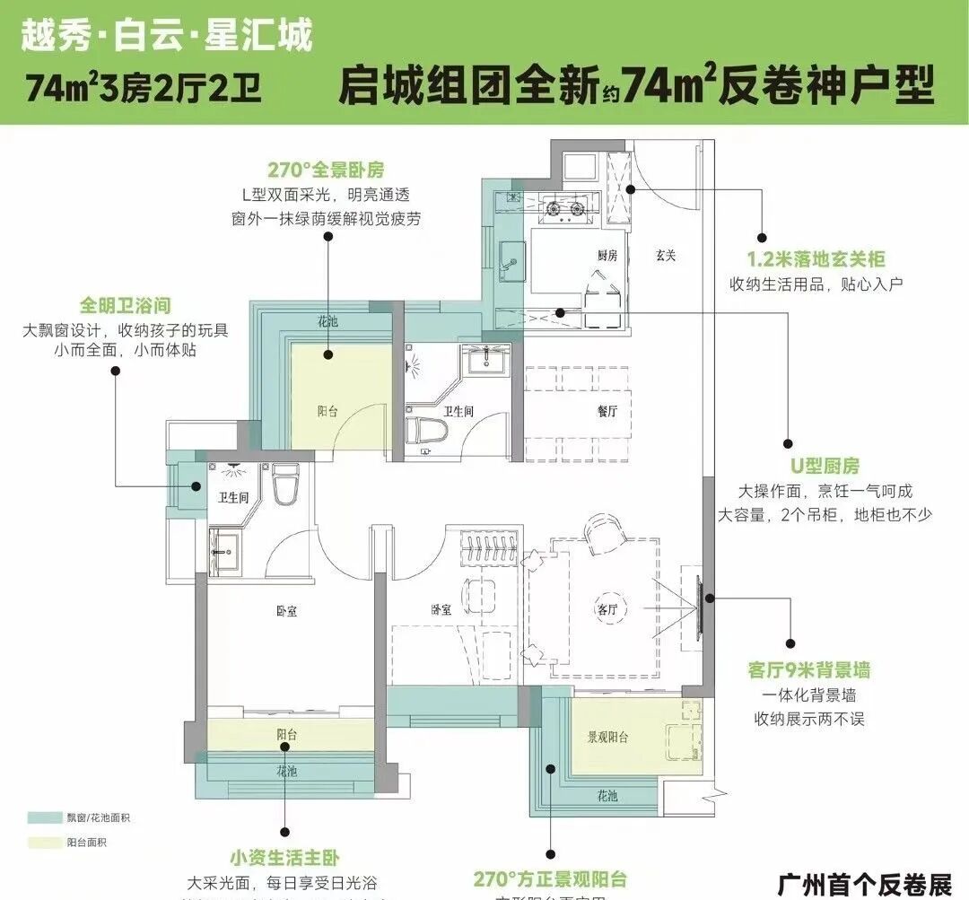 越秀白云星汇城总价160万起，适合刚需进场！