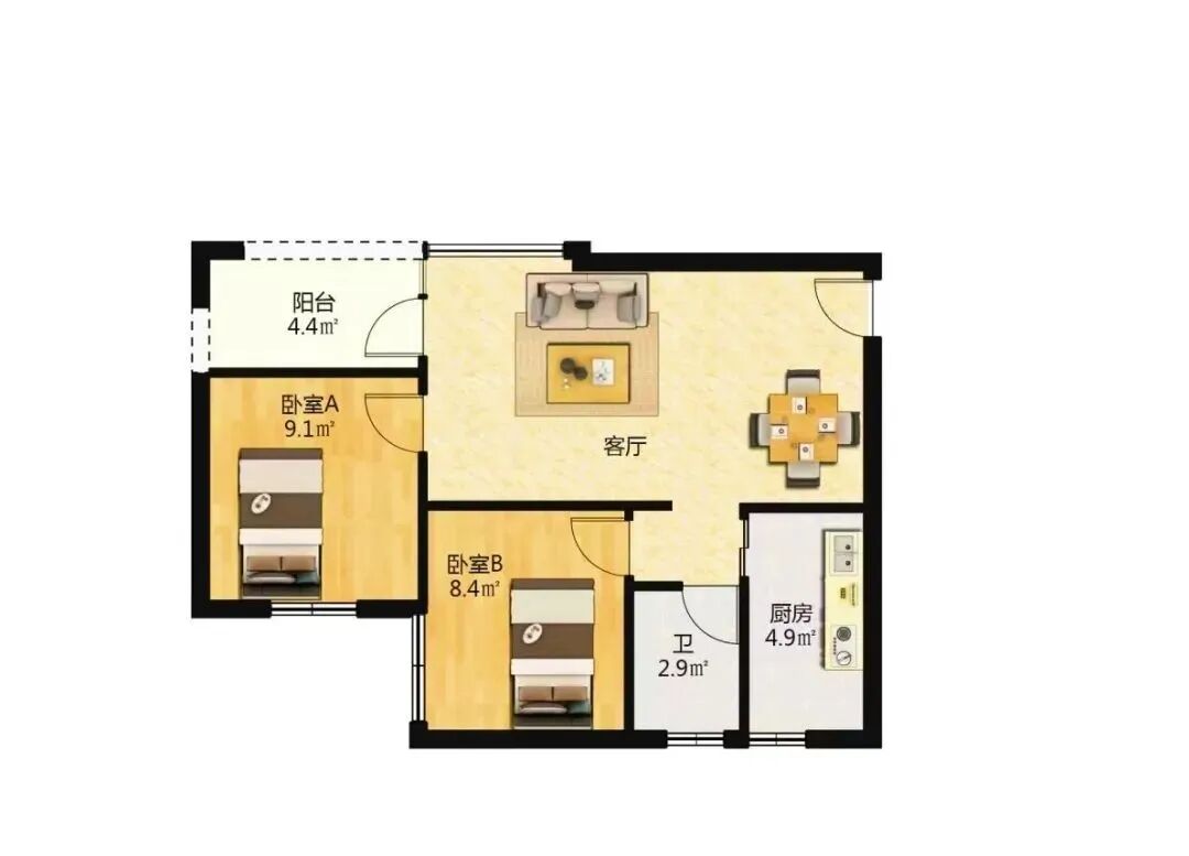 天河北二手房【金碧翡翠华庭】67平，总价430万！