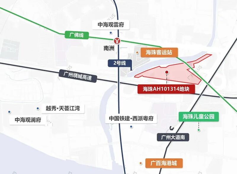 海珠西又拍地，周边在售楼盘有哪些？