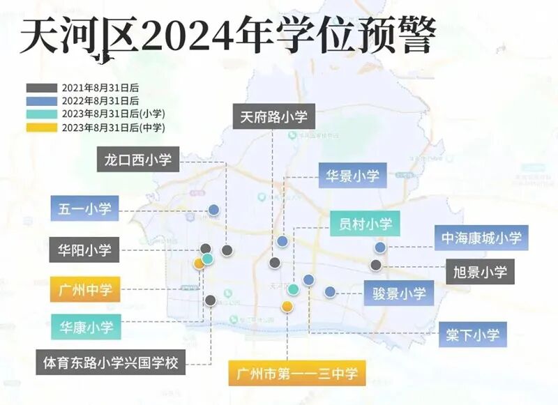 天河教育圈，将空降5所不错的小学？