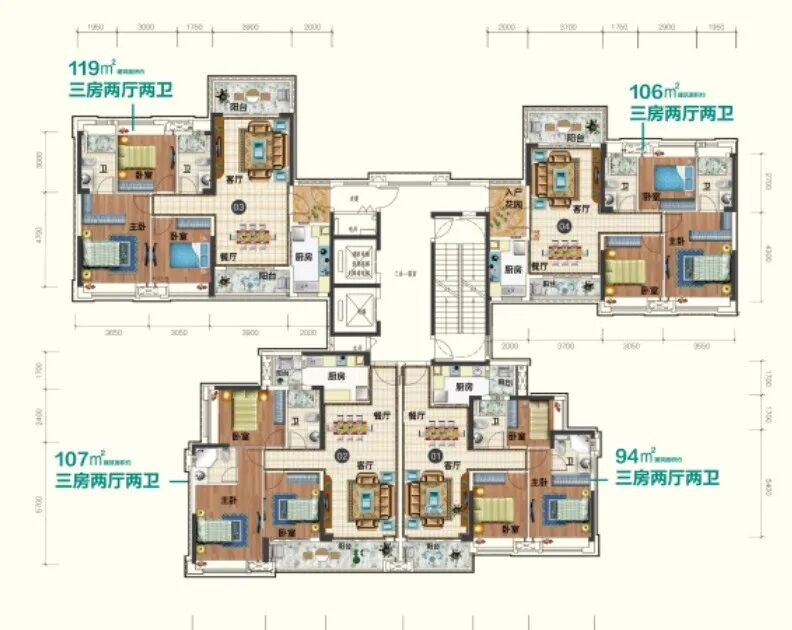 南沙江景房【华海山屿海】现楼95-121㎡