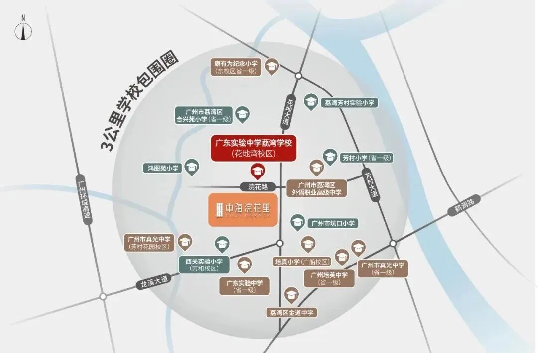 花地湾【中海浣花里】建面约71-108m²，总价300万起!