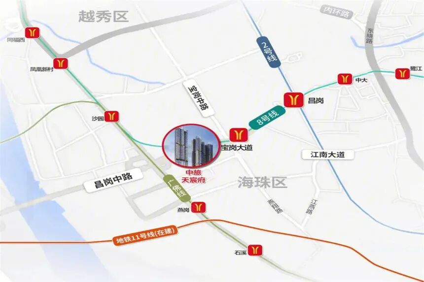 海珠中旅天宸府楼盘测评，项目周边配套怎么样？