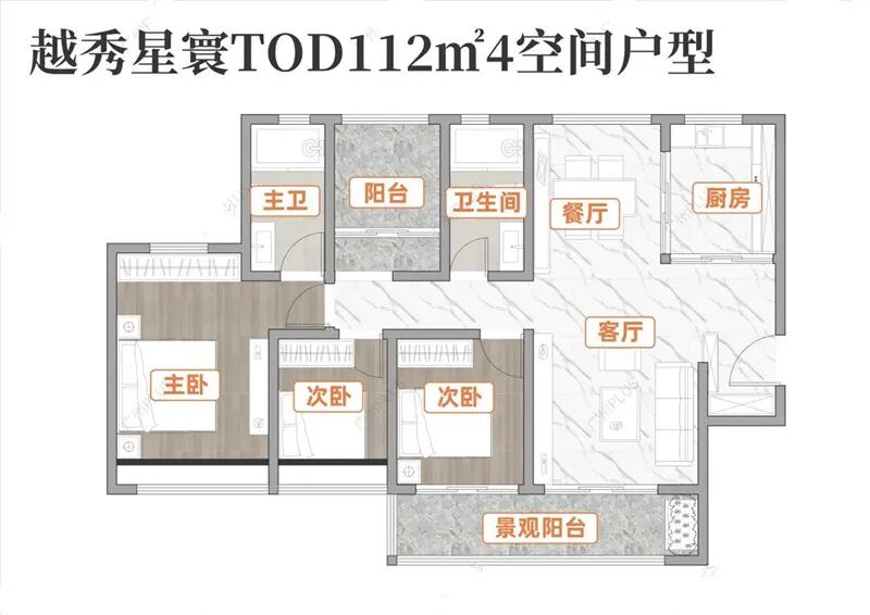 越秀星寰TOD9月加推12栋洋房，参考价3.5-4.3万/㎡！