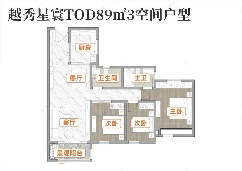 越秀星寰TOD9月加推12栋洋房，参考价3.5-4.3万/㎡！