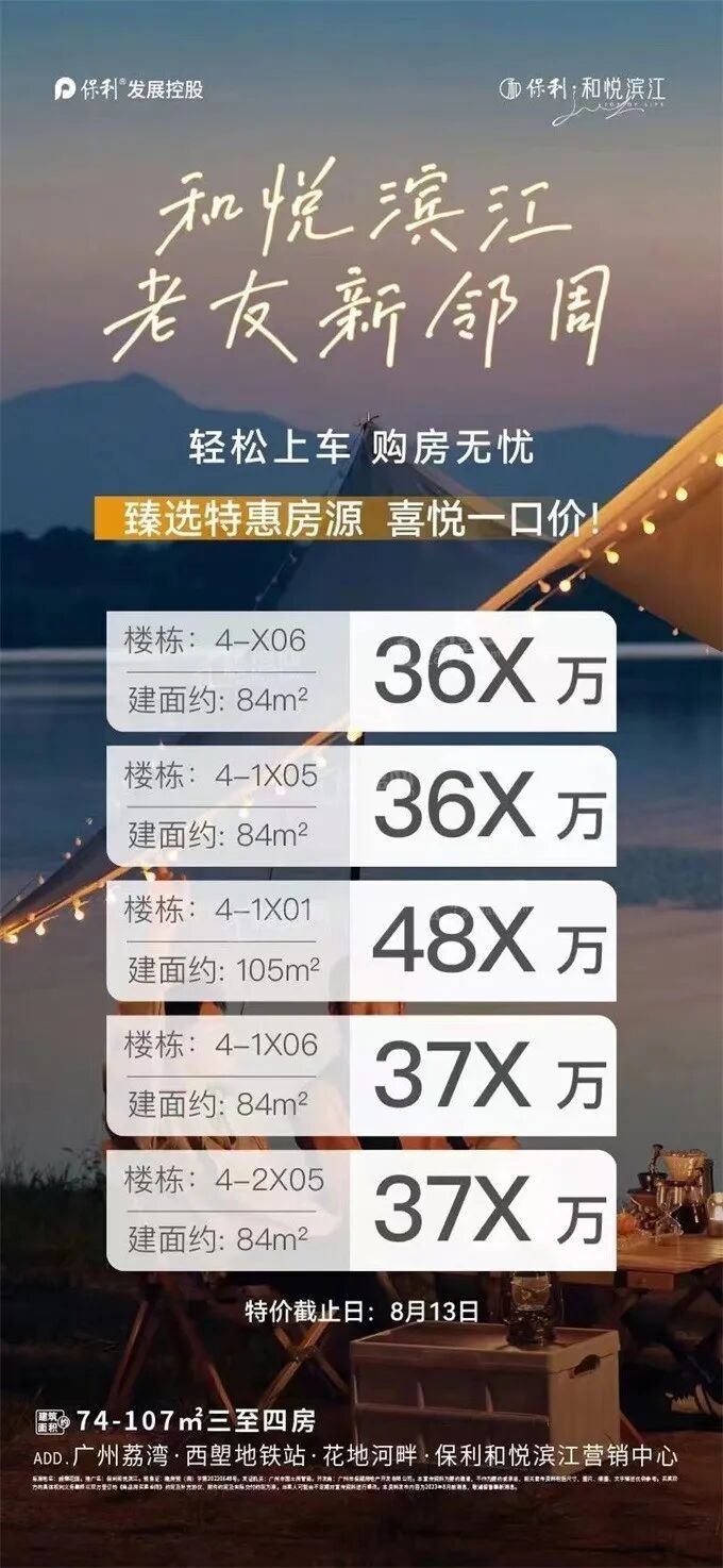 这个周末广州新房推出特价房、清栋劲减、到访享豪礼……