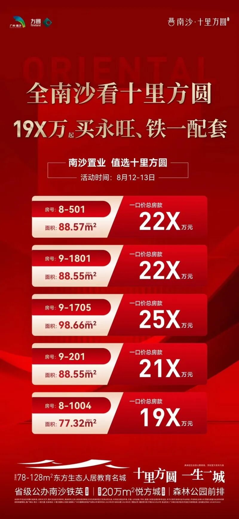 这个周末广州新房推出特价房、清栋劲减、到访享豪礼……