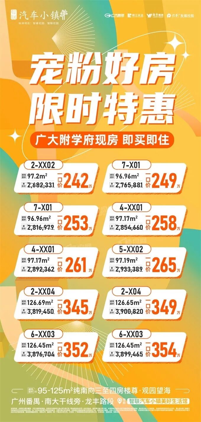 这个周末广州新房推出特价房、清栋劲减、到访享豪礼……
