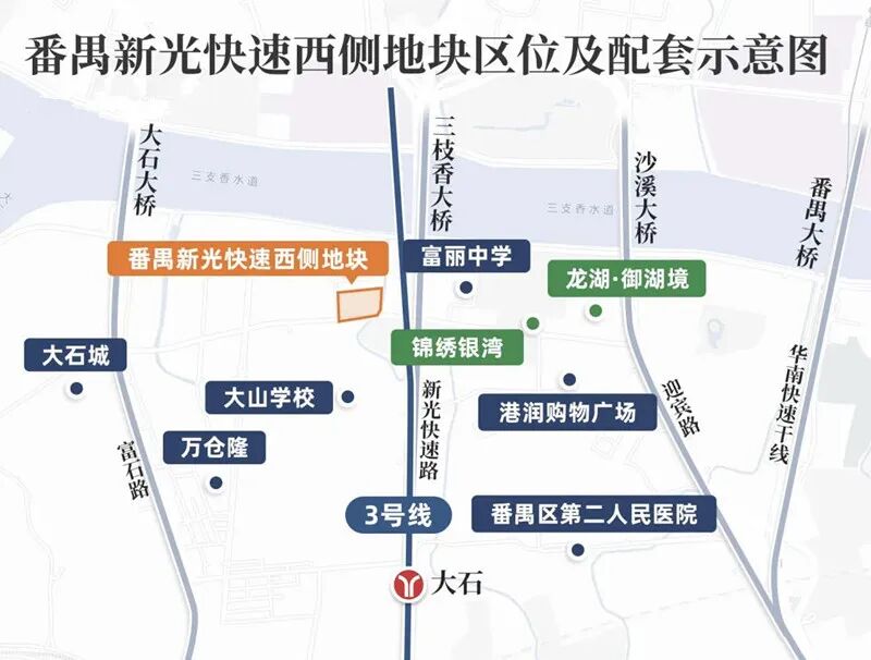 番禺摇号地块新光快速西侧，将打造为江景豪宅！