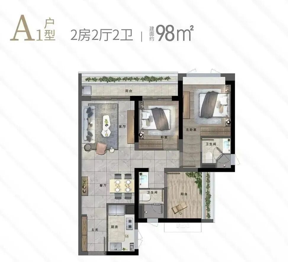 番禺龙湖金地天峯89-142㎡精装三房，读广外附小！