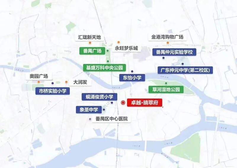 番禺卓越晴翠府项目有哪些配套？