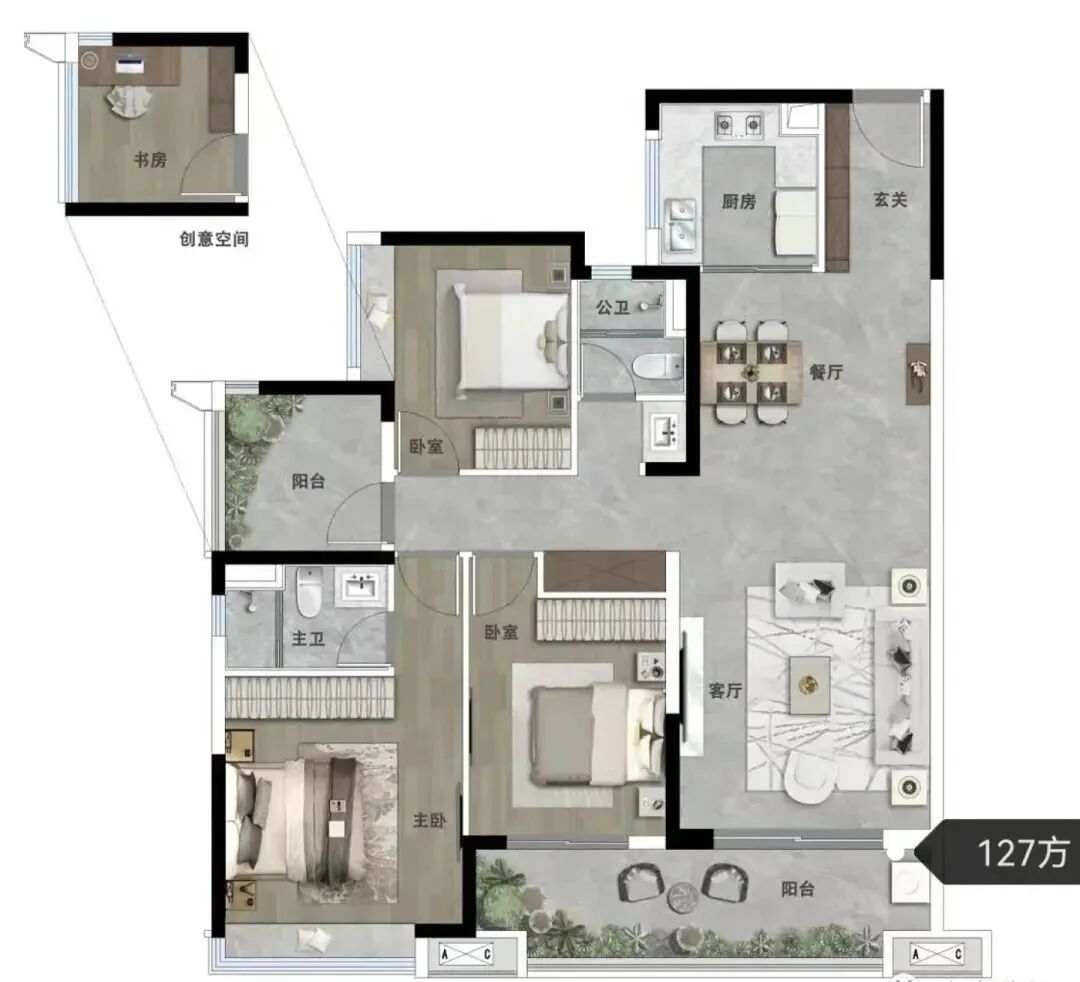 天河东圃板块新房，保利天汇参考均价约6-6.8万/㎡