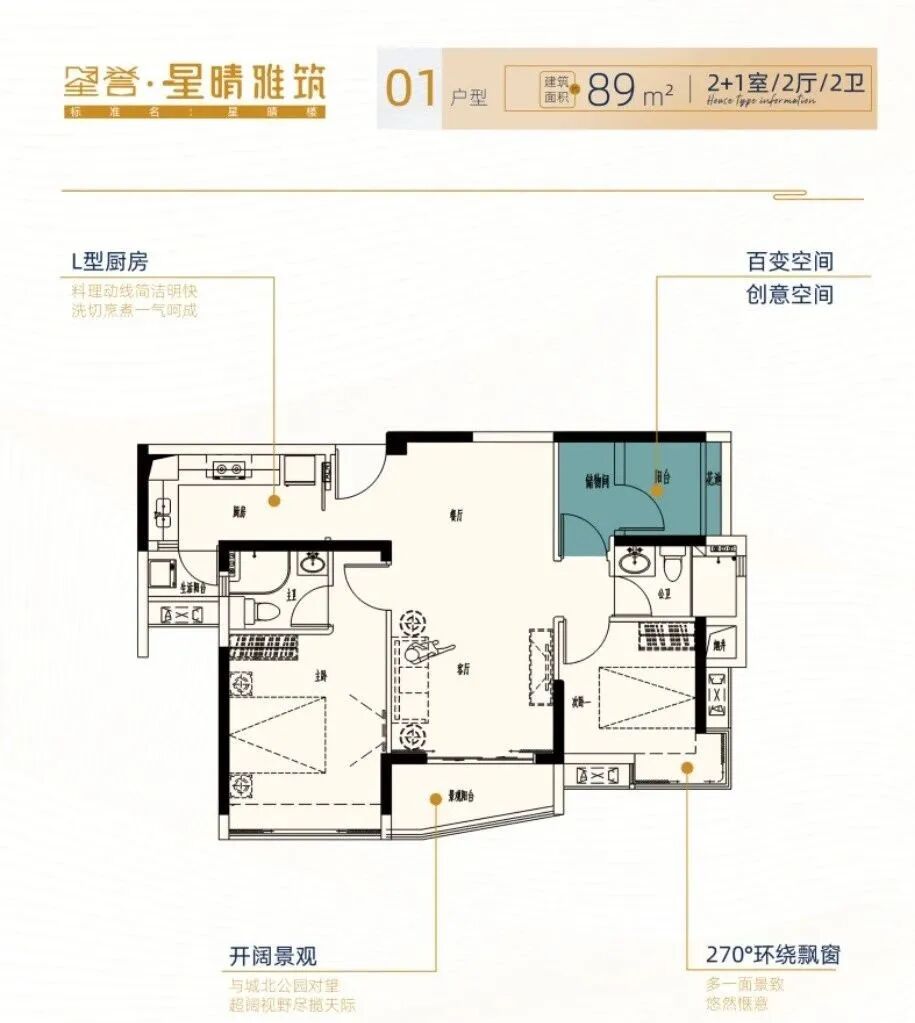 番禺星誉星晴雅筑89㎡~93㎡，现楼即买即入住！