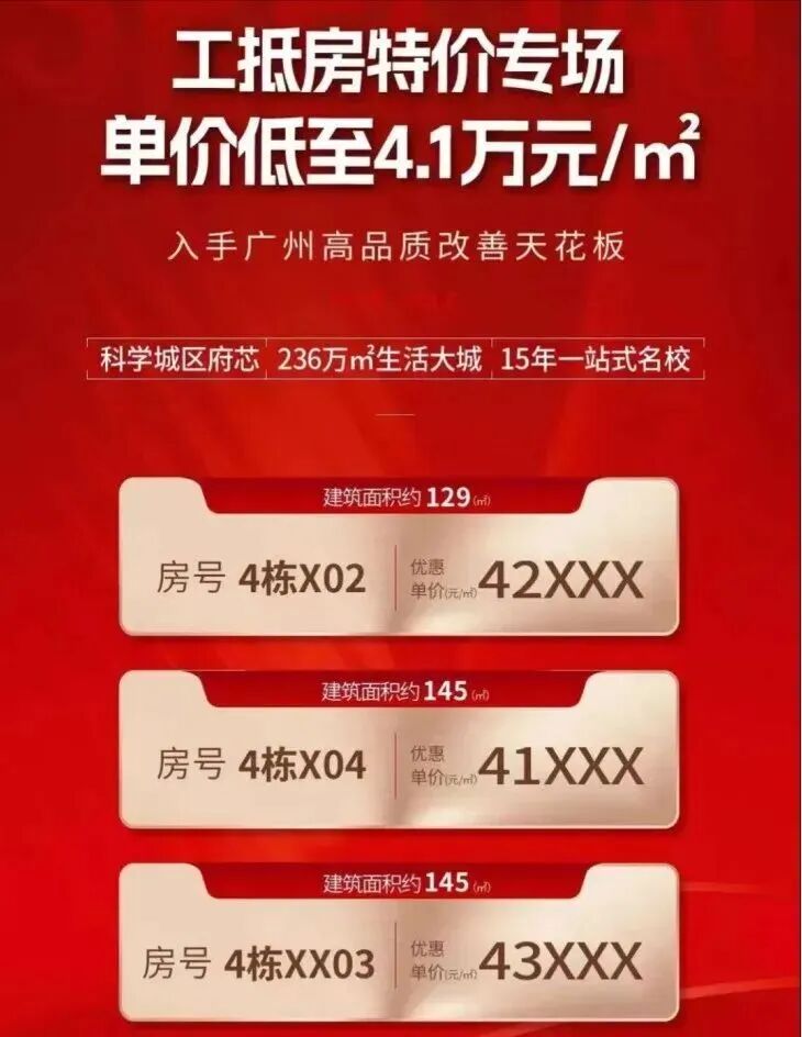 黄埔星河湾萝峰单价低至3.74万/㎡起，降价超一万+？