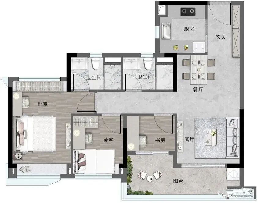 保利锦上在售户型75-138㎡三至四房，均价在3.1-3.4万/㎡！