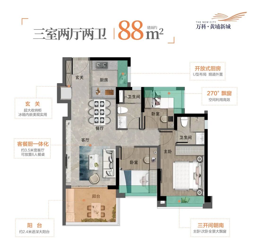 万科黄埔新城新领预售证一张，共185套房源入市
