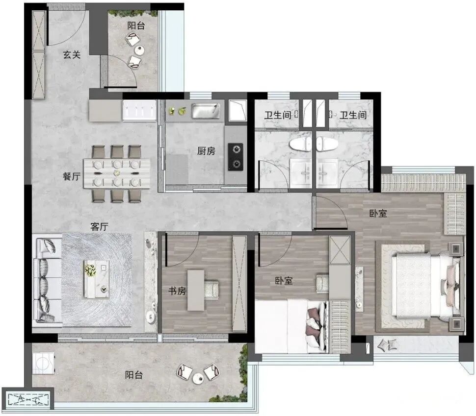 保利锦上在售户型75-138㎡三至四房，均价在3.1-3.4万/㎡！