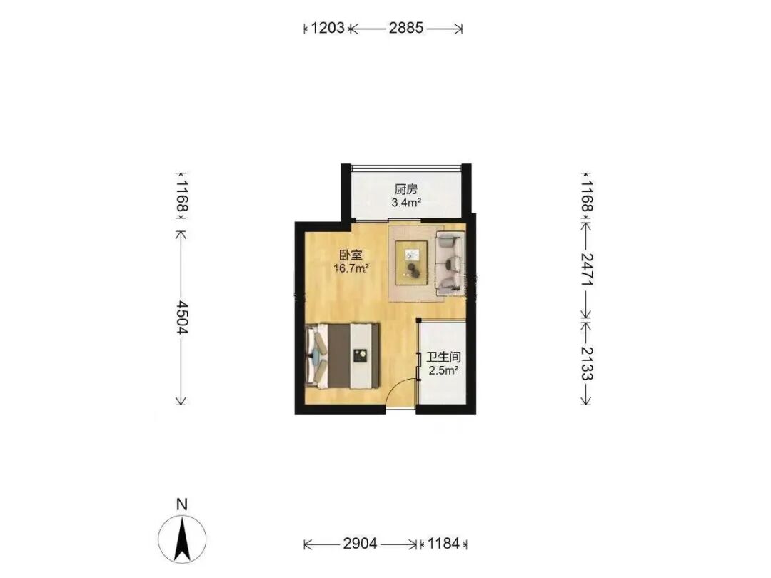 天河北二手房【嘉尚国际公寓】31平，总价310万！