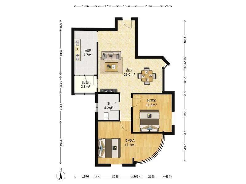 天河北二手房【东方之珠花园】91平，总价660万！