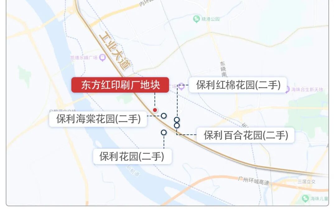 保利东方红项目90-120平，项目周边有哪些配套？