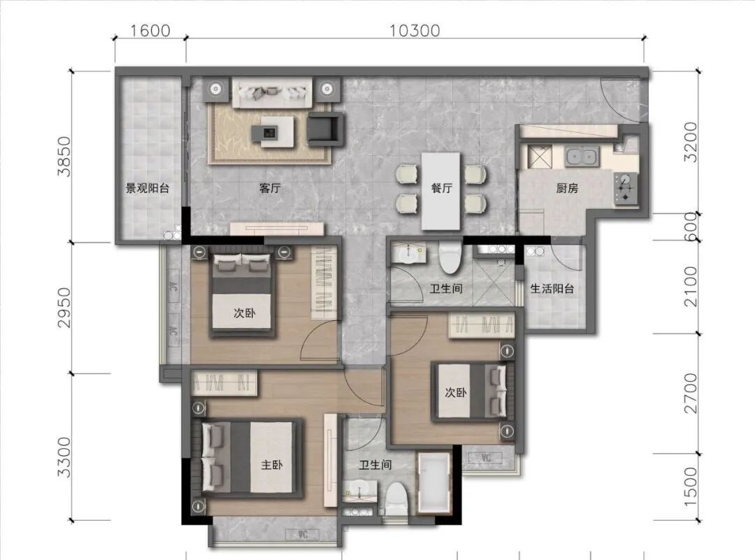 白云新城益乐邻里53㎡~108㎡，单价2字头！