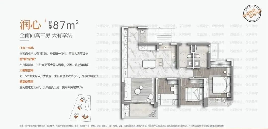 单价6万起？华润置地天河润府80-128m²三四房!