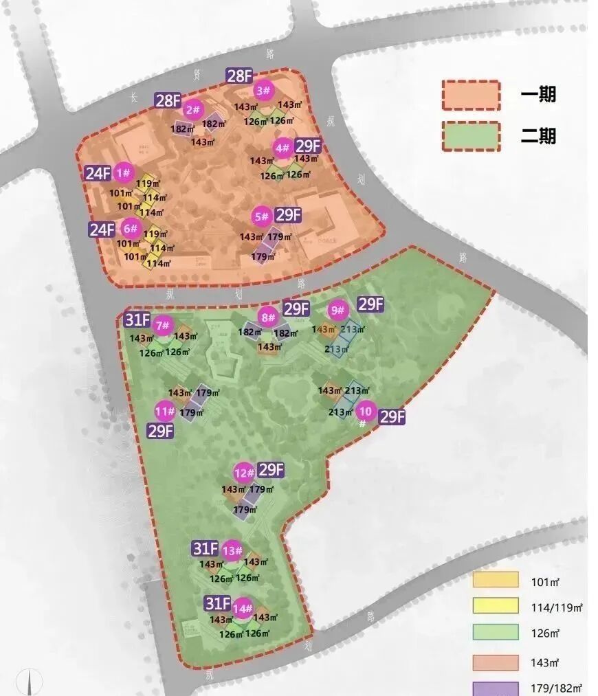 黄埔长岭居高新仕林苑101㎡~213㎡，单价多少？