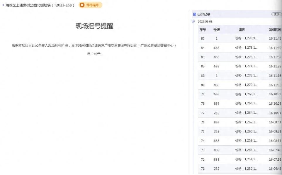 海珠上涌果树巨无霸地块3.5万/㎡封顶摇号