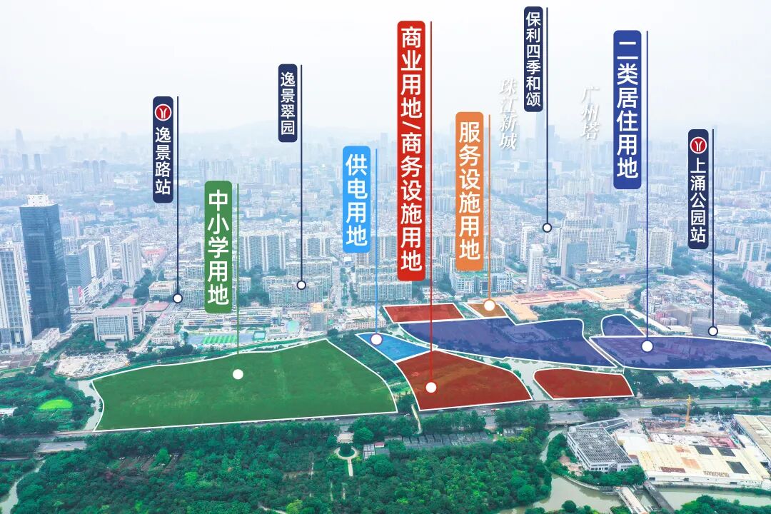 海珠区上涌果树公园北侧地块，周边配套怎么样？