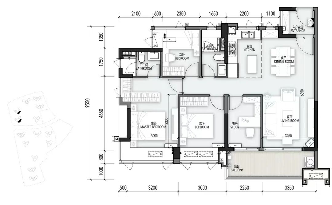 114㎡的这个户型
