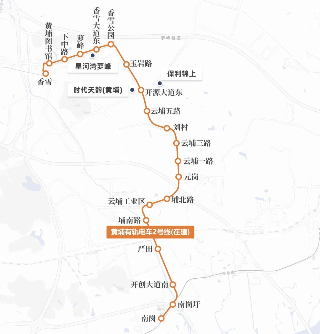 有轨电车2号线线路图图片