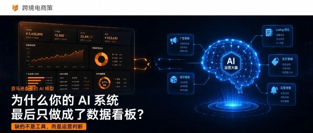 为什么很多亚马逊卖家的 AI 系统， 最后只做成了一个数据看板？