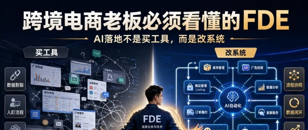跨境电商老板必须看懂的FDE：AI落地不是买工具，而是改系统