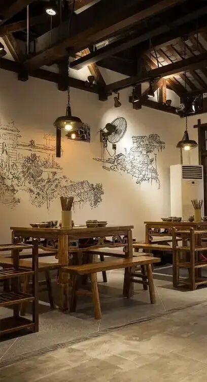 火锅店装修效果图大全_火锅店装修_火锅店装修便宜又好看