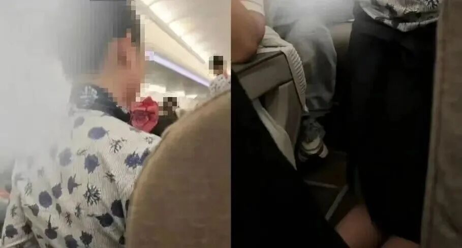Flight Attendant Kneels After Trolley Hits Passenger on Hefei-Dalian Flight